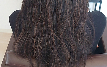 ヘナ100%でオレンジに染めました!