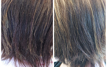 ストレートによる髪ダメージ ビビリ直しをしてからその後